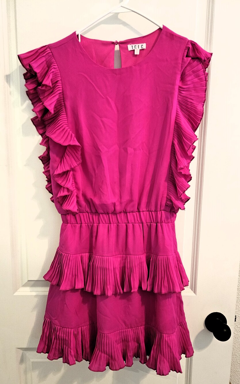 TCEC Fuchsia Sleeveless Dress Size S